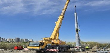 Дүүжин замын тээврийн үндсэн бүтцийн хамгийн чухал хэсэг тулгуур баганыг суурилуулж эхэллээ